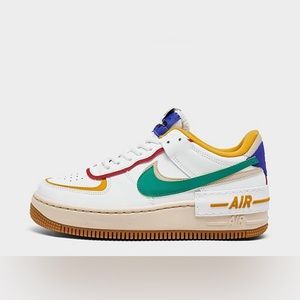 Nike Air Force 1-Shadow Multi-Color Sneaker Womens Size 9 🌈🎈🎈